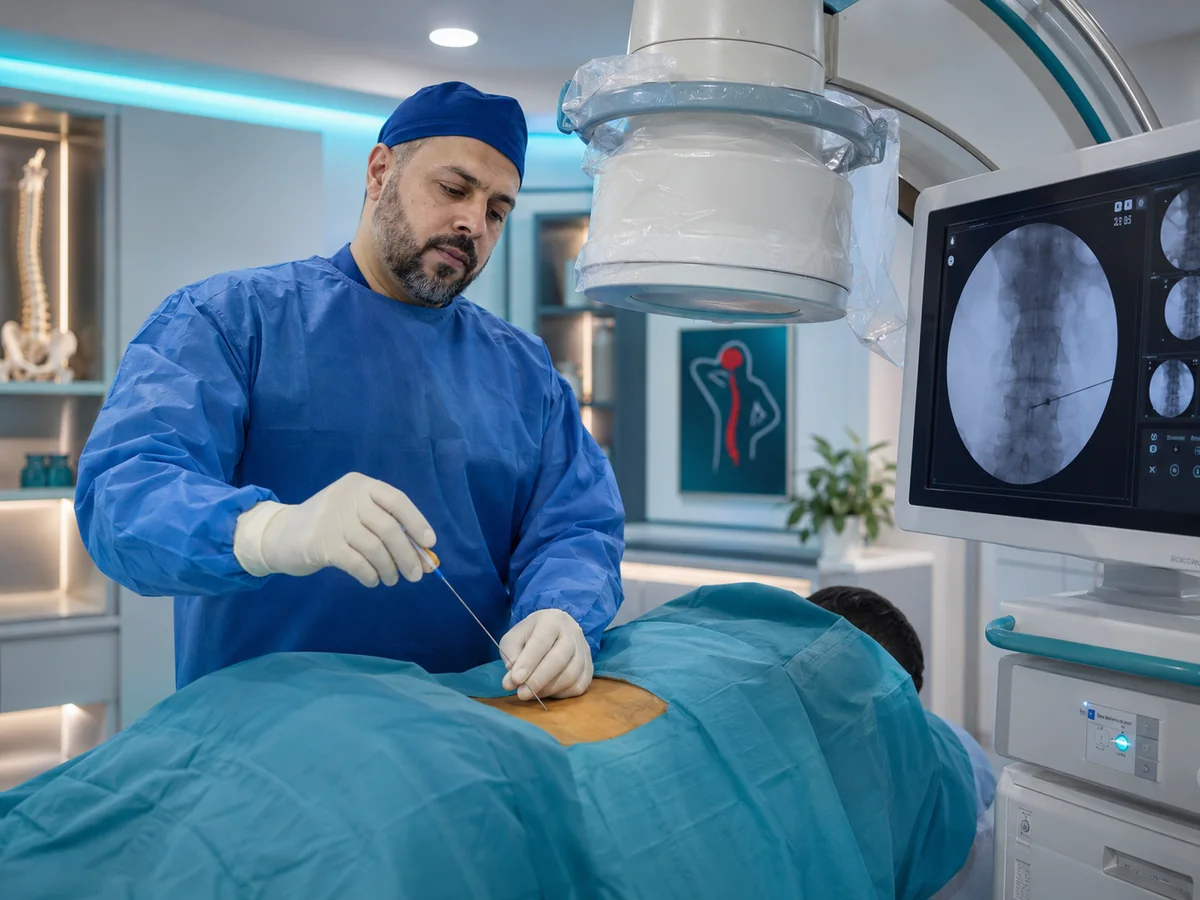 علاج الألم بالتدخل المحدود بدون جراحة باستخدام تقنيات موجهة للأعصاب والعمود الفقري